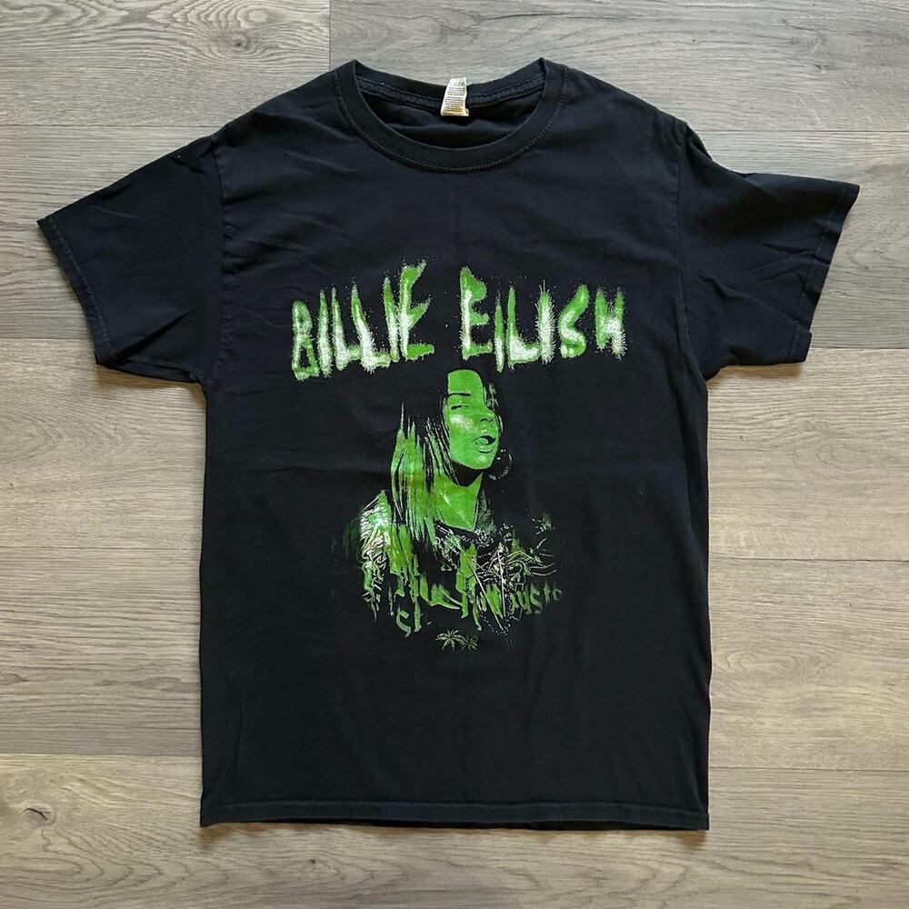 Billie Eilish Happier Than Ever The World Tour 2022 Graphic T-Shirt Small